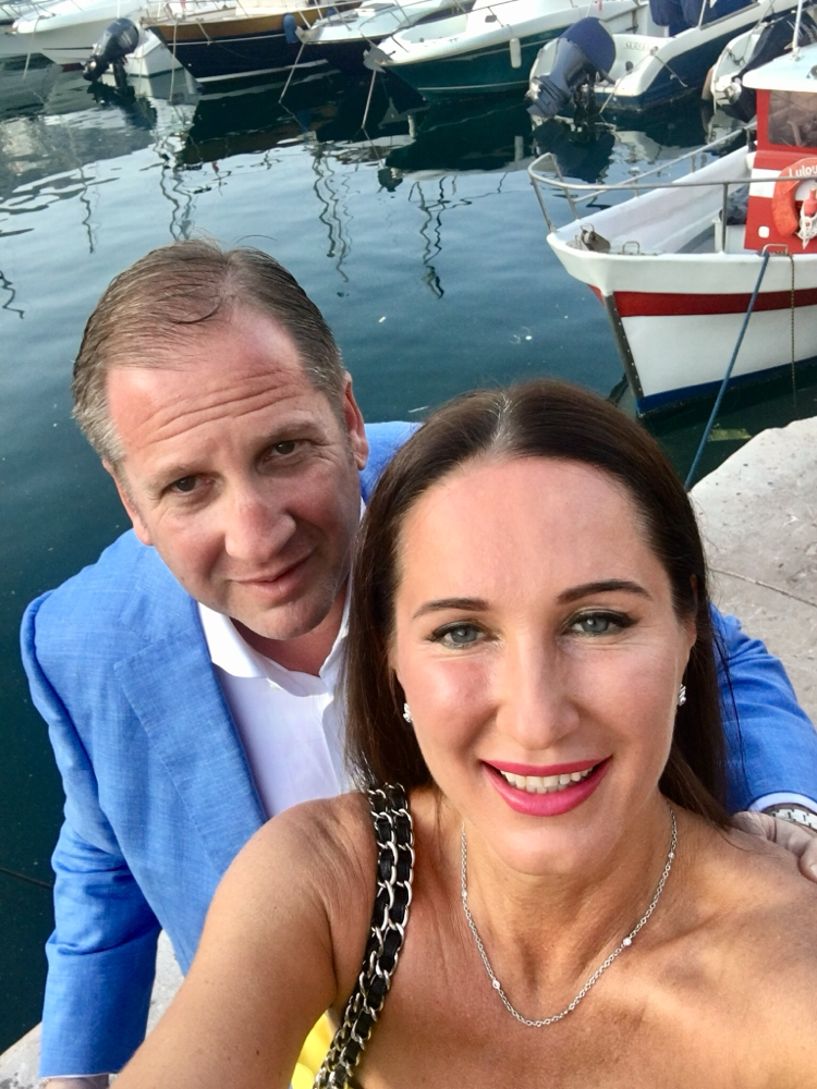 mit Olga im Yachthafen von Monte Carlo ...