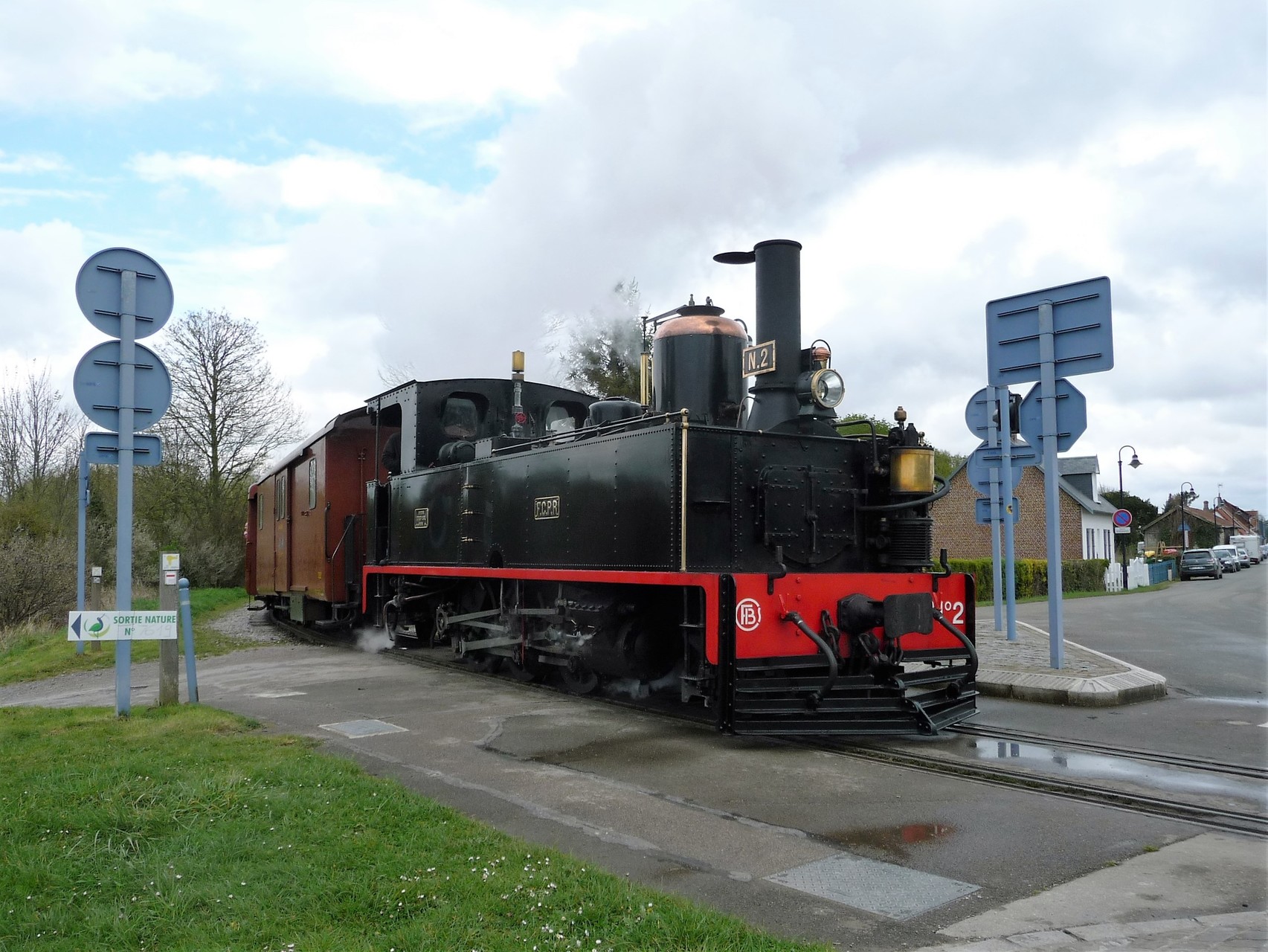 direction la gare de Saint-Valéry sur Somme