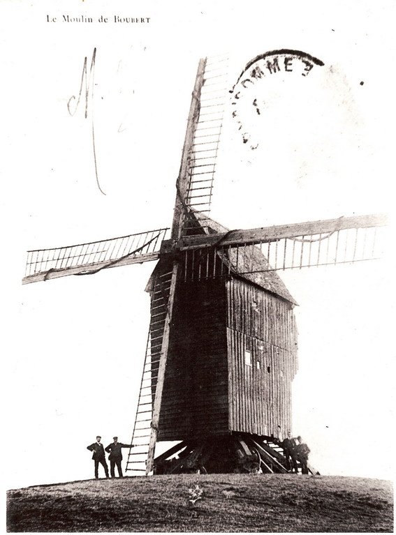 Le moulin aujourd'hui disparu<Moulin de Boubert<Mons-Boubert<Baie de Somme<Somme<Picardie