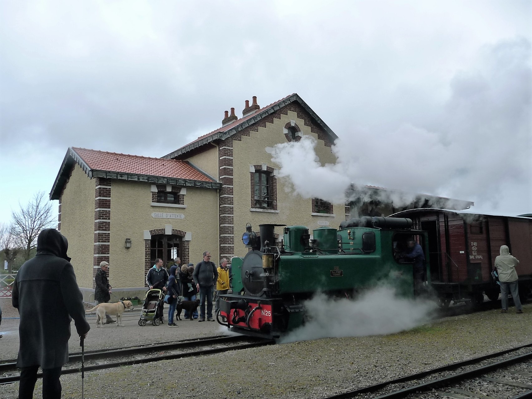 en gare du Crotoy