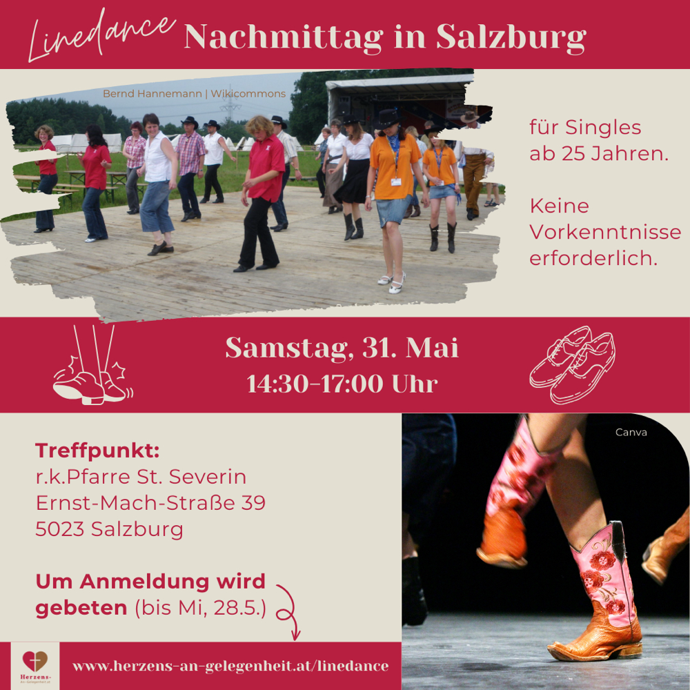 Fotocredit Bild oben: https://commons.wikimedia.org/wiki/File:Neustadttreffen_2009-Linedance_01.JPG