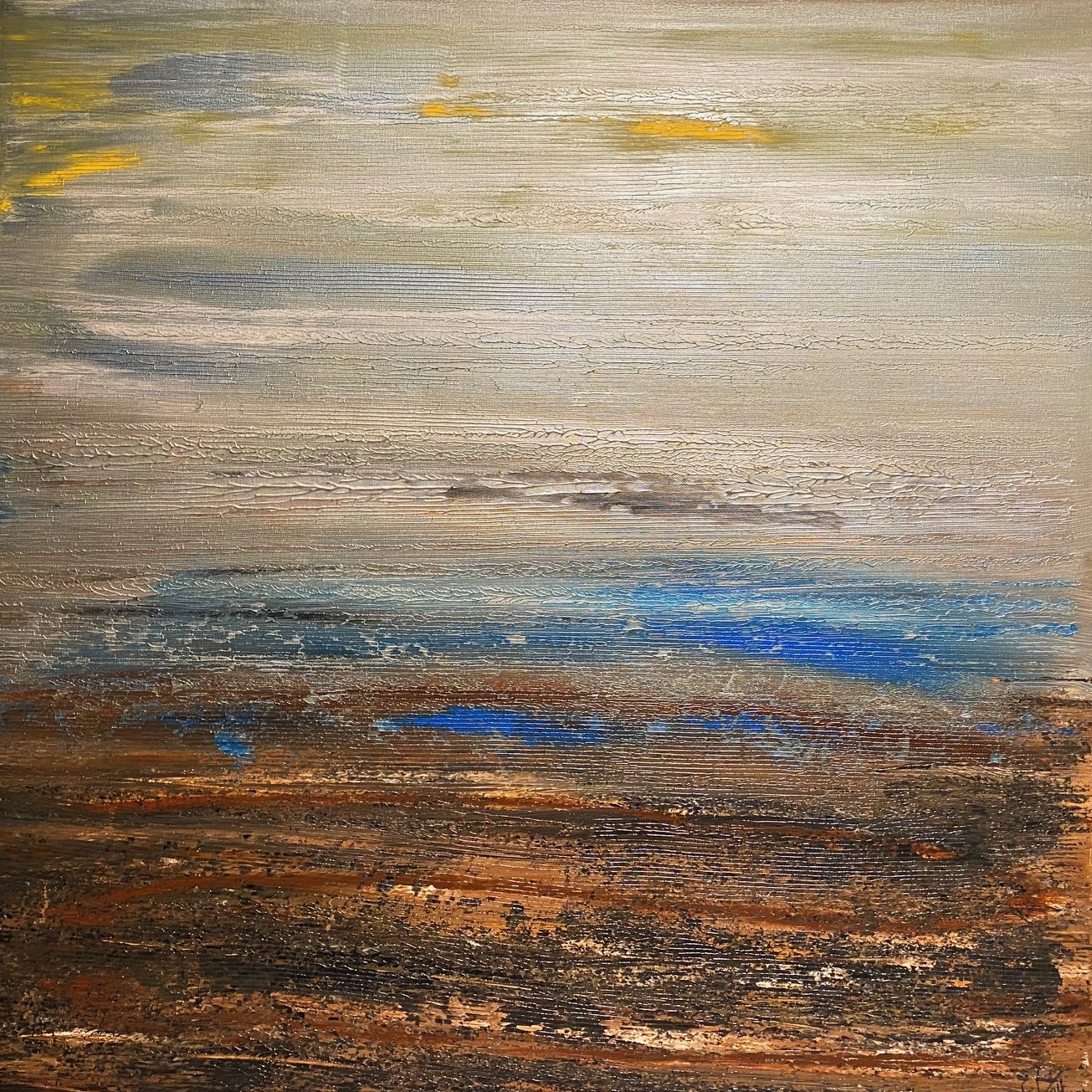 "Winter" 100x100 Acryl auf Leinwand 500,00 € netto