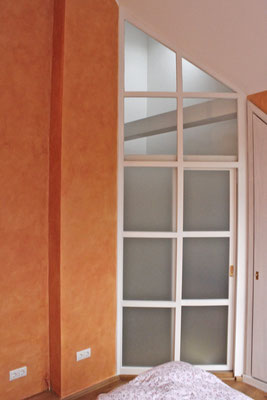 Wandmalerei in Orange, Farbgestaltung vom Studio Alina Cesár