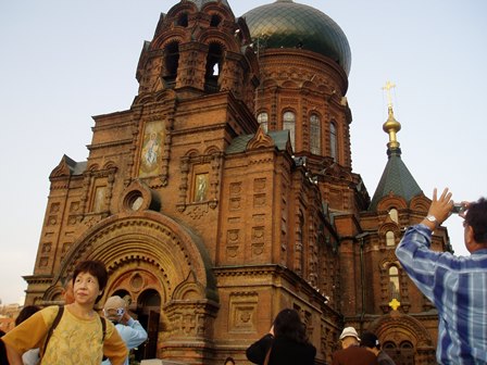 聖ソフィヤ教会　聖ソフィヤ教会、今は ハルビンの発達・歴史の展示場になっており ロシアと日本が如何にハルビンを発展させたか 歴史が学べる場所に なっていた。