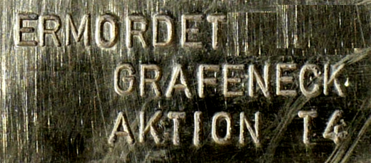 Detail eines Stolpersteins, Foto: User:Enslin, Lizenz:  Creative Commons Attribution-Share Alike 3.0 Unported