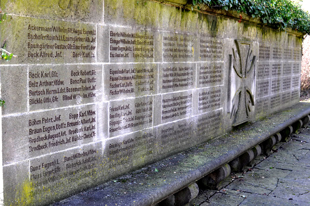 Gedenkmal ("Kriegerdenkmal") für die Gefallenen des 1. Weltkriegs, 08.03.2013, Foto: Manuel Werner