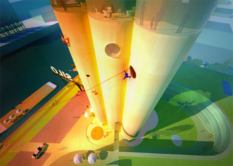 Konversion eines Silos