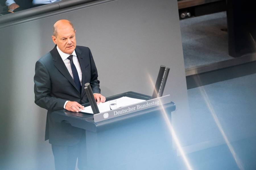 Bundeskanzler Olaf Scholz im Bundestag (Foto: Bundesregierung/Kugler)