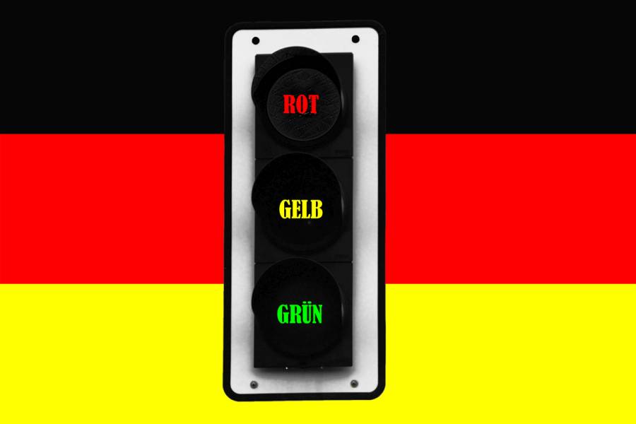 Symbolbild Ampelkoalition in Deutschland (Quelle: iStock/Denise Hasse)