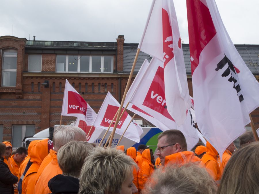 Ein Warnstreik von Verdi. (Foto: iStock/Andy Nowack)