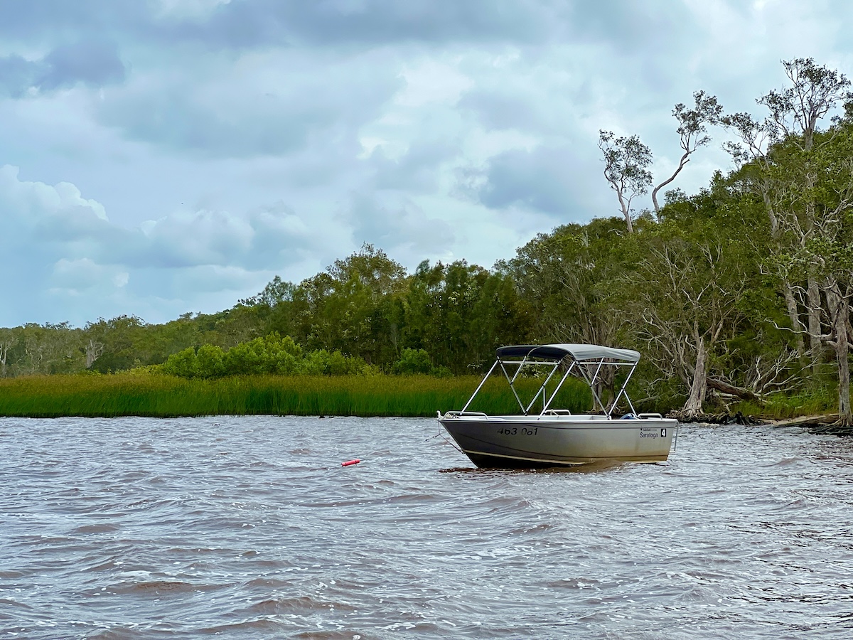 On Lake Cootharaba