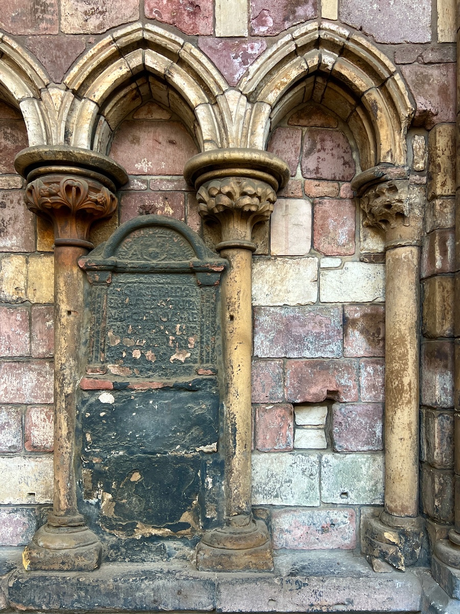 Memorial stone, Holyrood Abbey