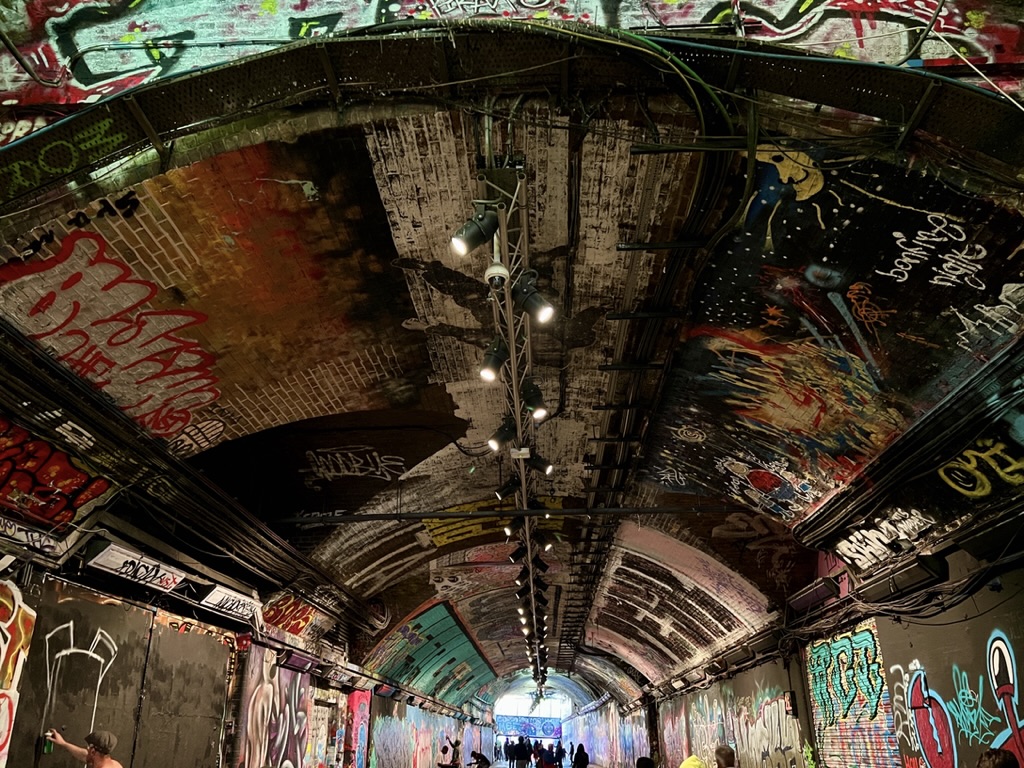 Leake Street graffiti tunnel