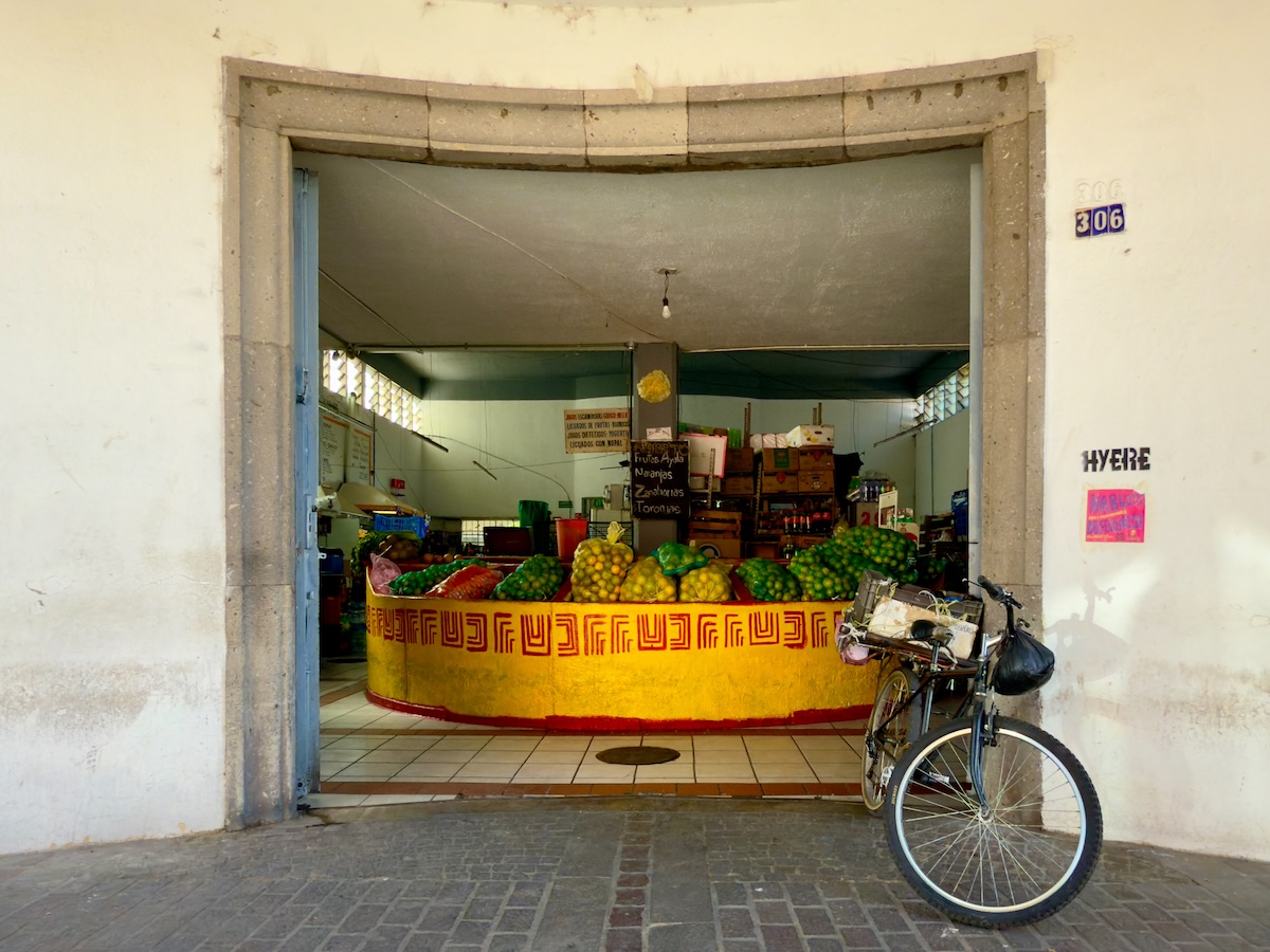 Outside the Mercado Juárez