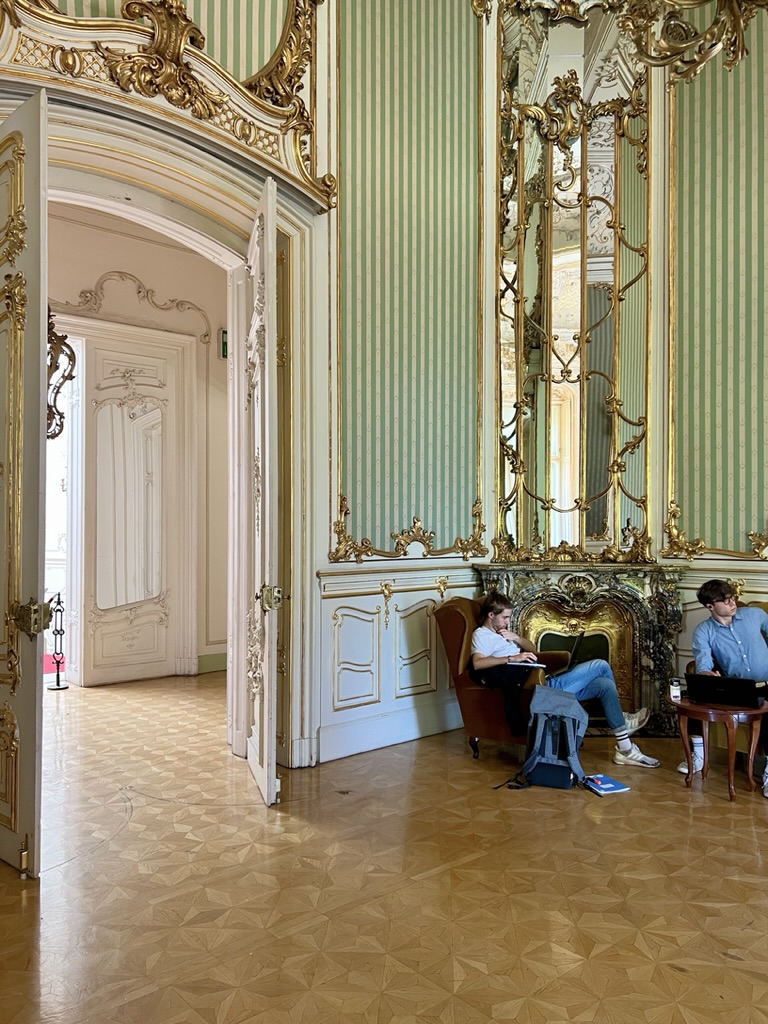 Inside the Ervin Szabó Library in the Wenckheim Palace