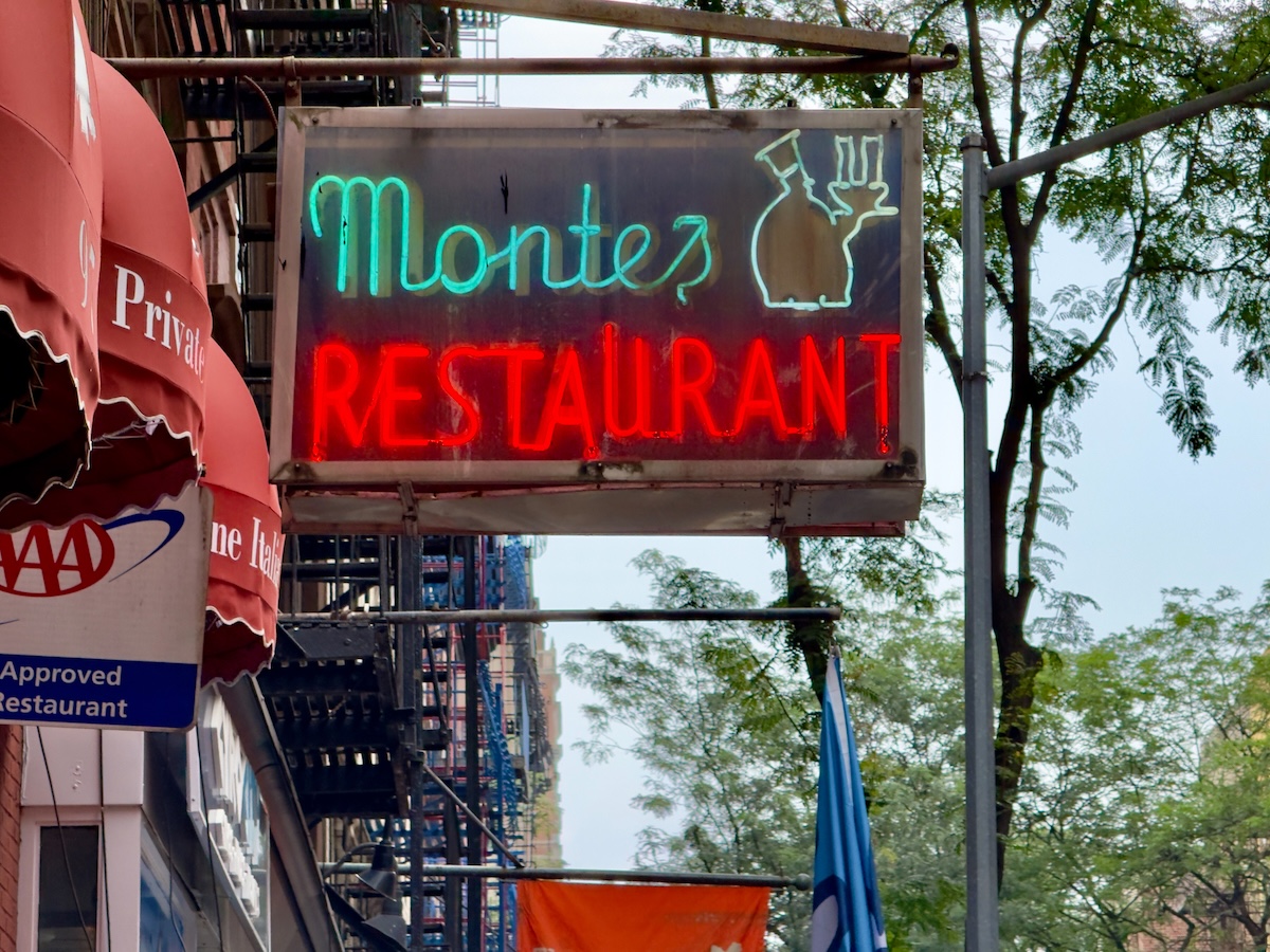 Monte's Restaurant in Greenwich Village