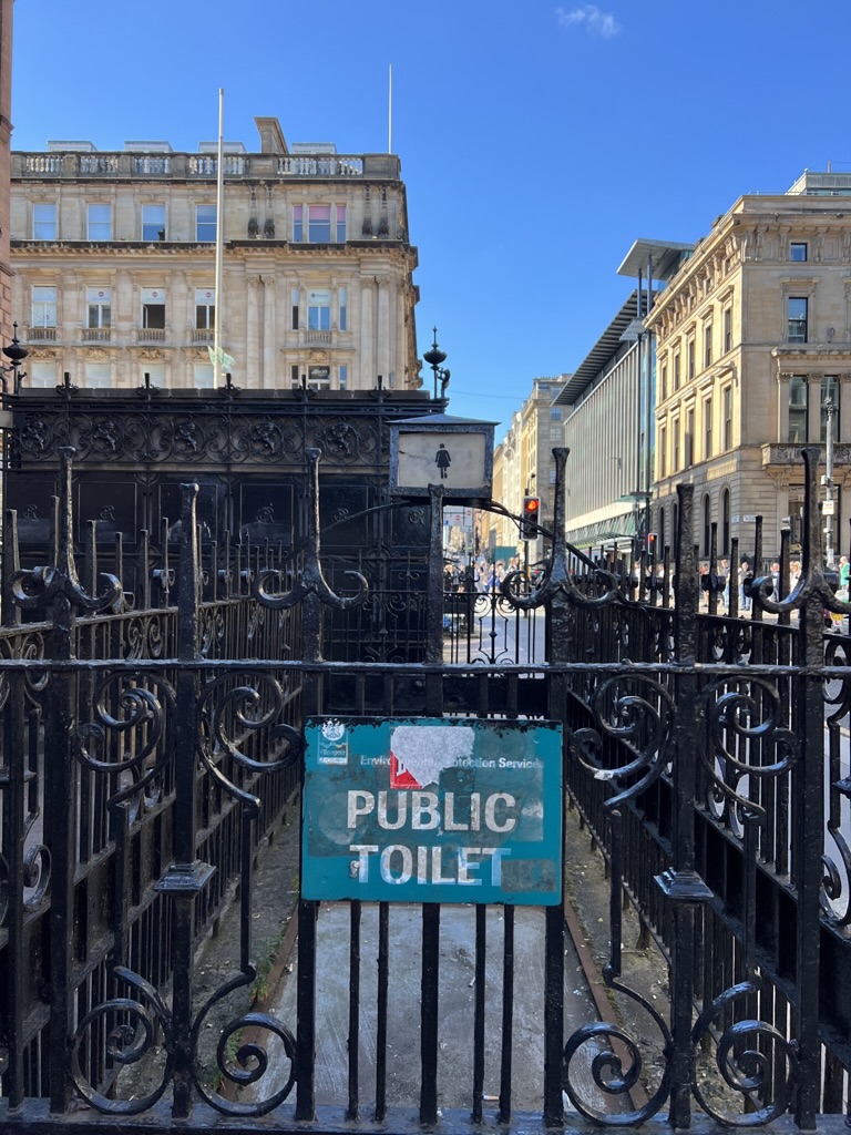 Decommissioned public toilet