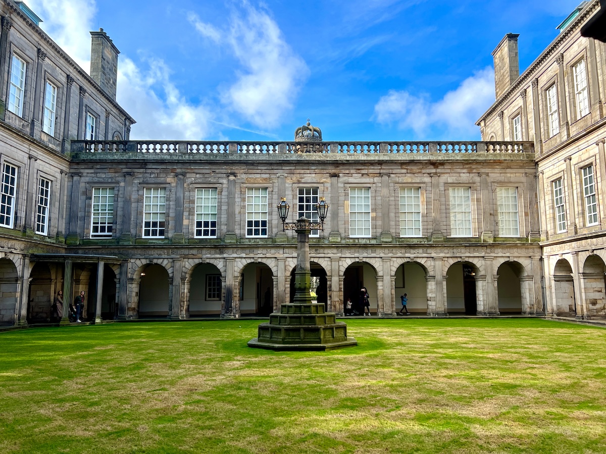 Palace at Holyroodhouse Palace, interior courtyard