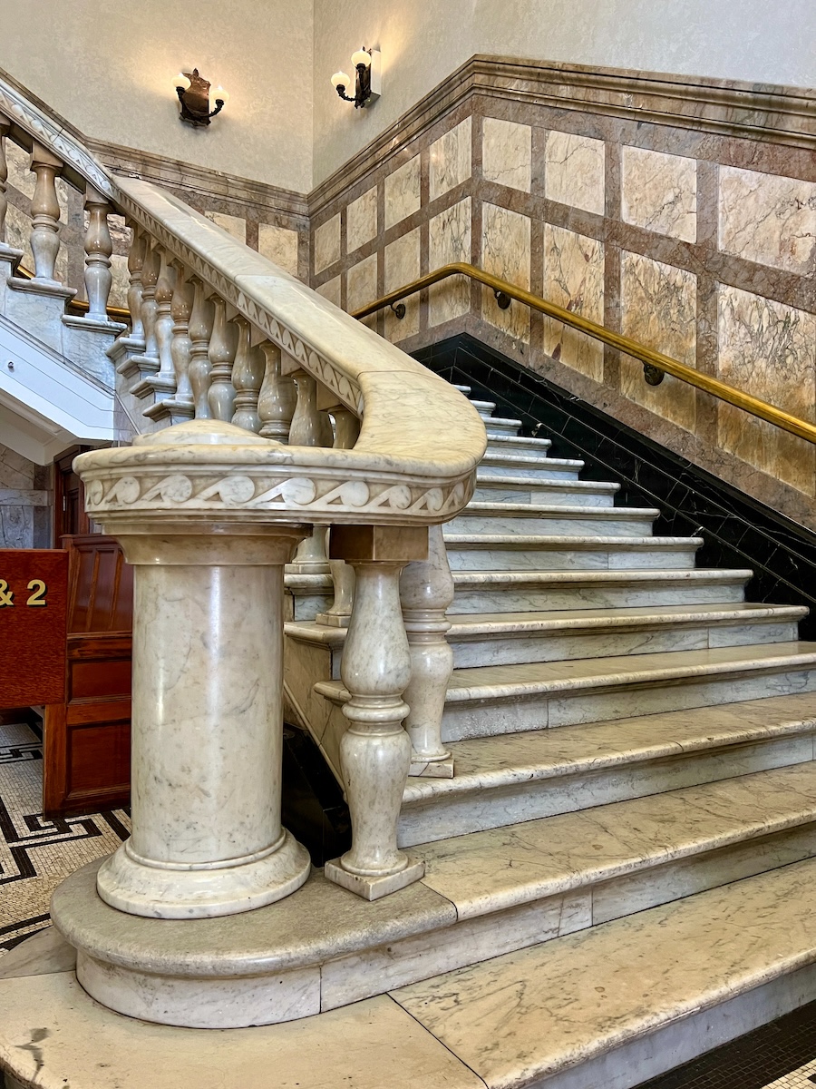 Main stairs at City Hall