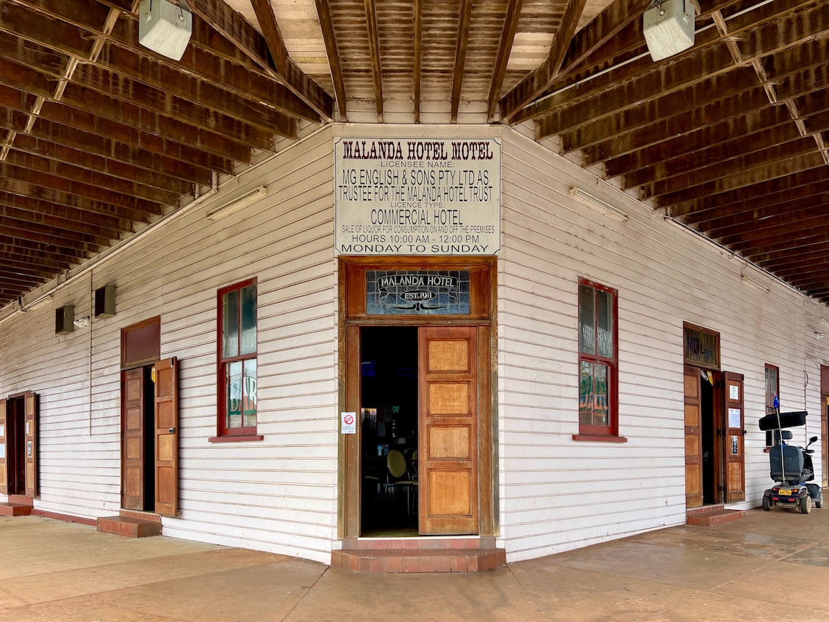 Malanda Hotel entrance