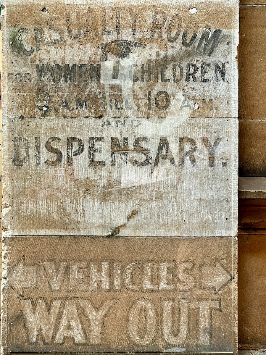 Old Sydney Hospital sign