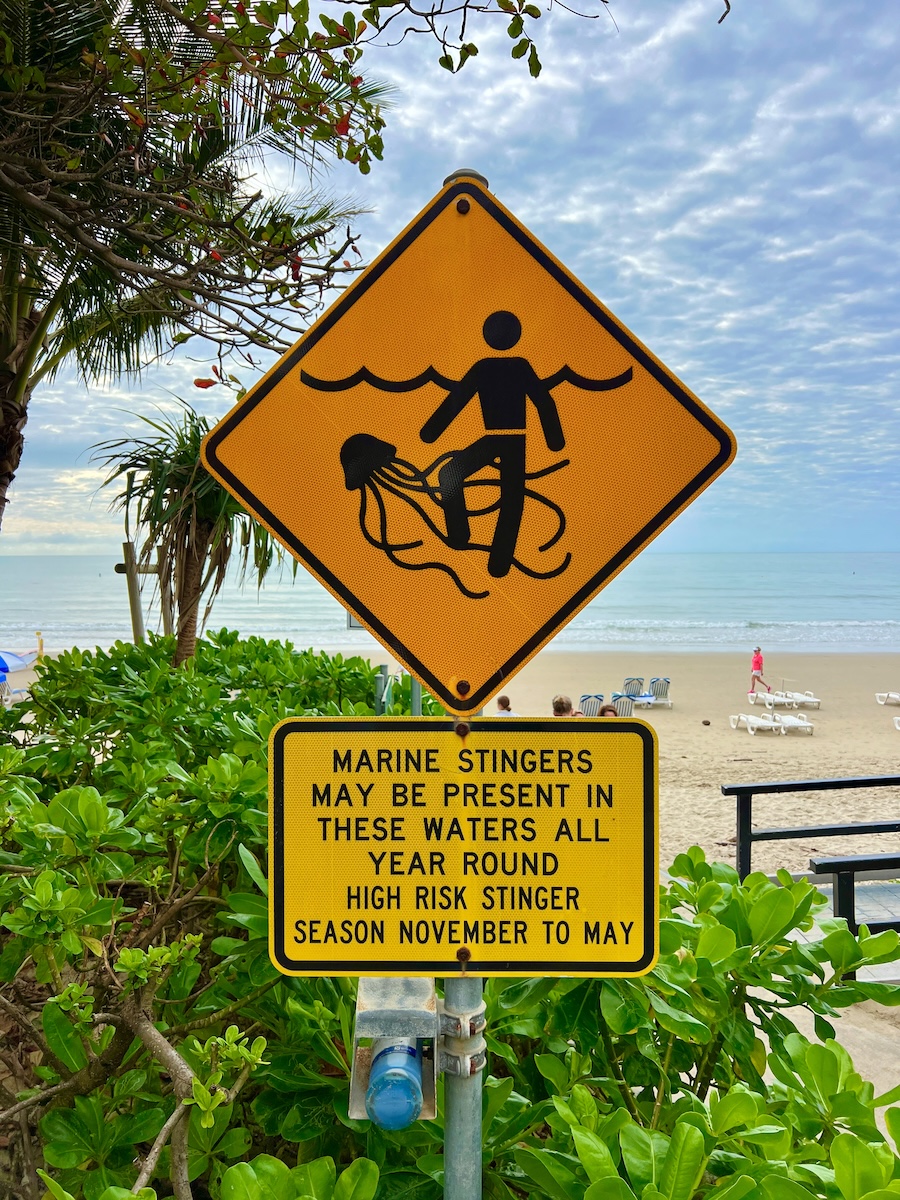 Warning sign in Port Douglas