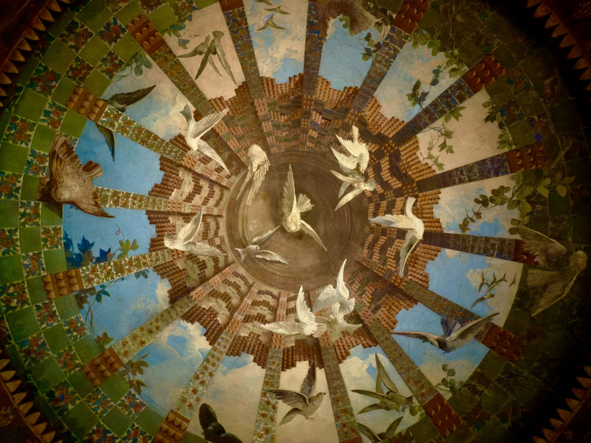 Ceiling detail at Casa Vincens Gaudí