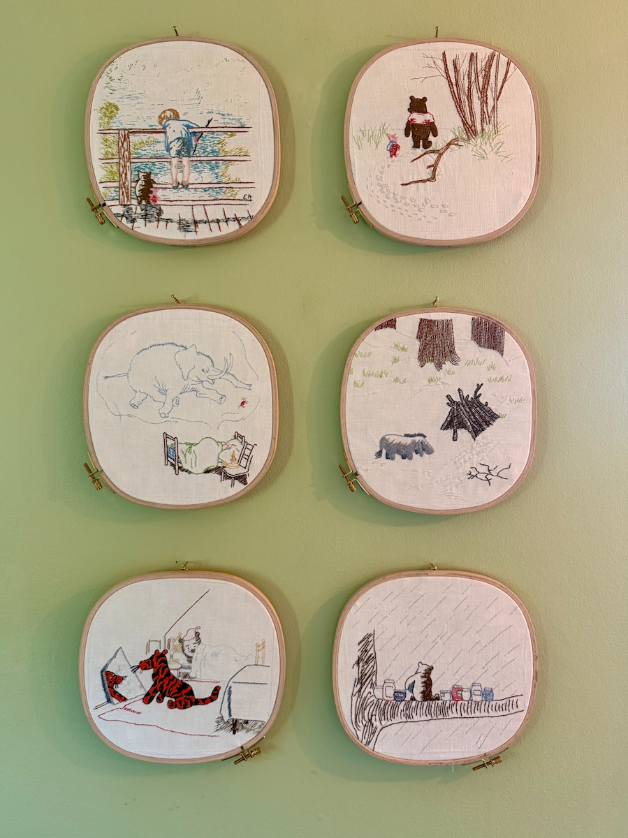 Liz' Pooh needlepoint
