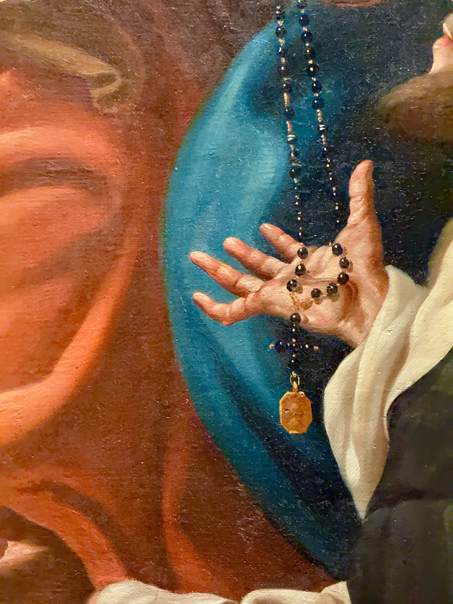 Detail of painting by Fray Manuel Bayeu y Subías