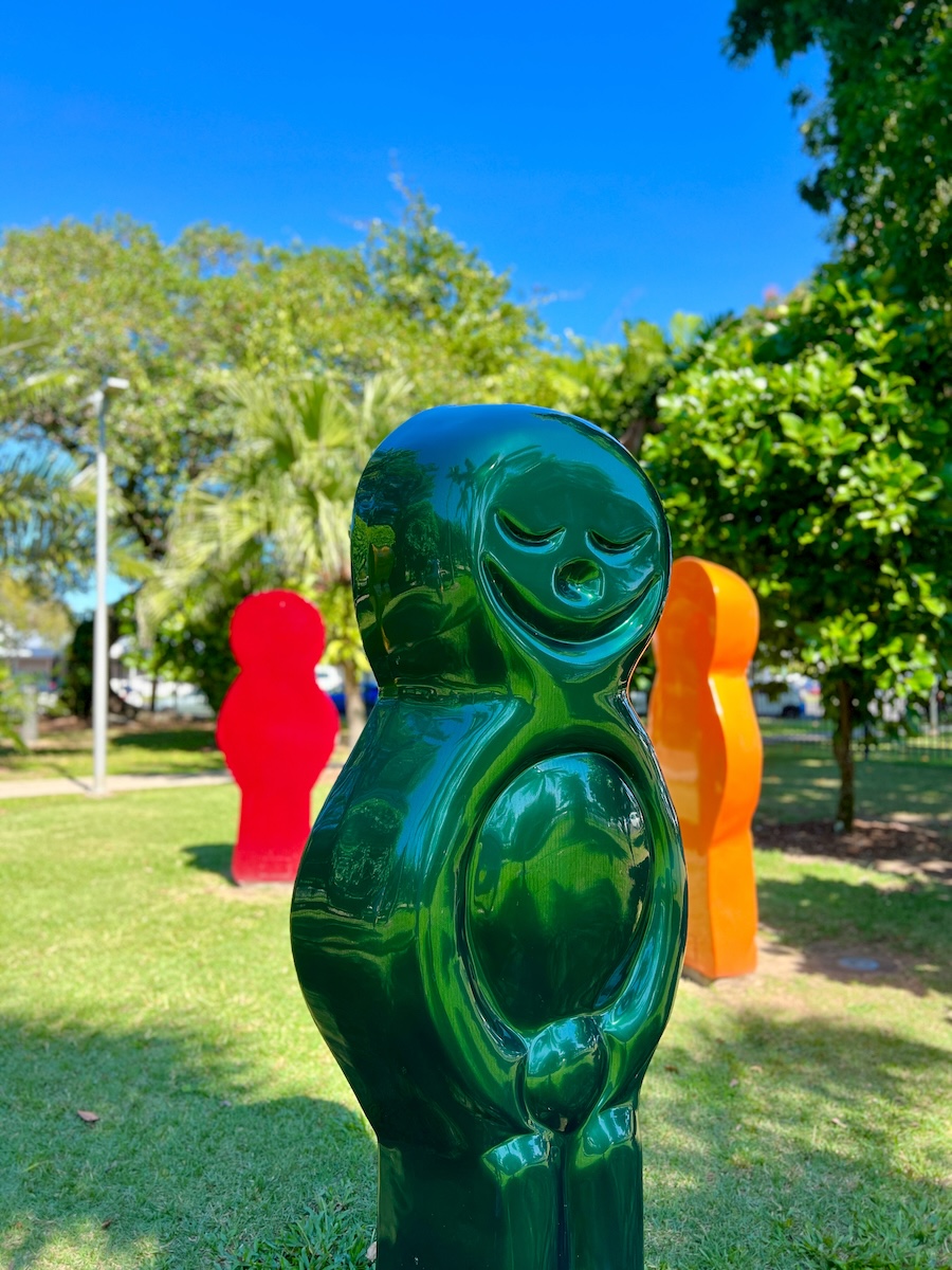 Jelly Babies sculptures at Munro Martin Parklands