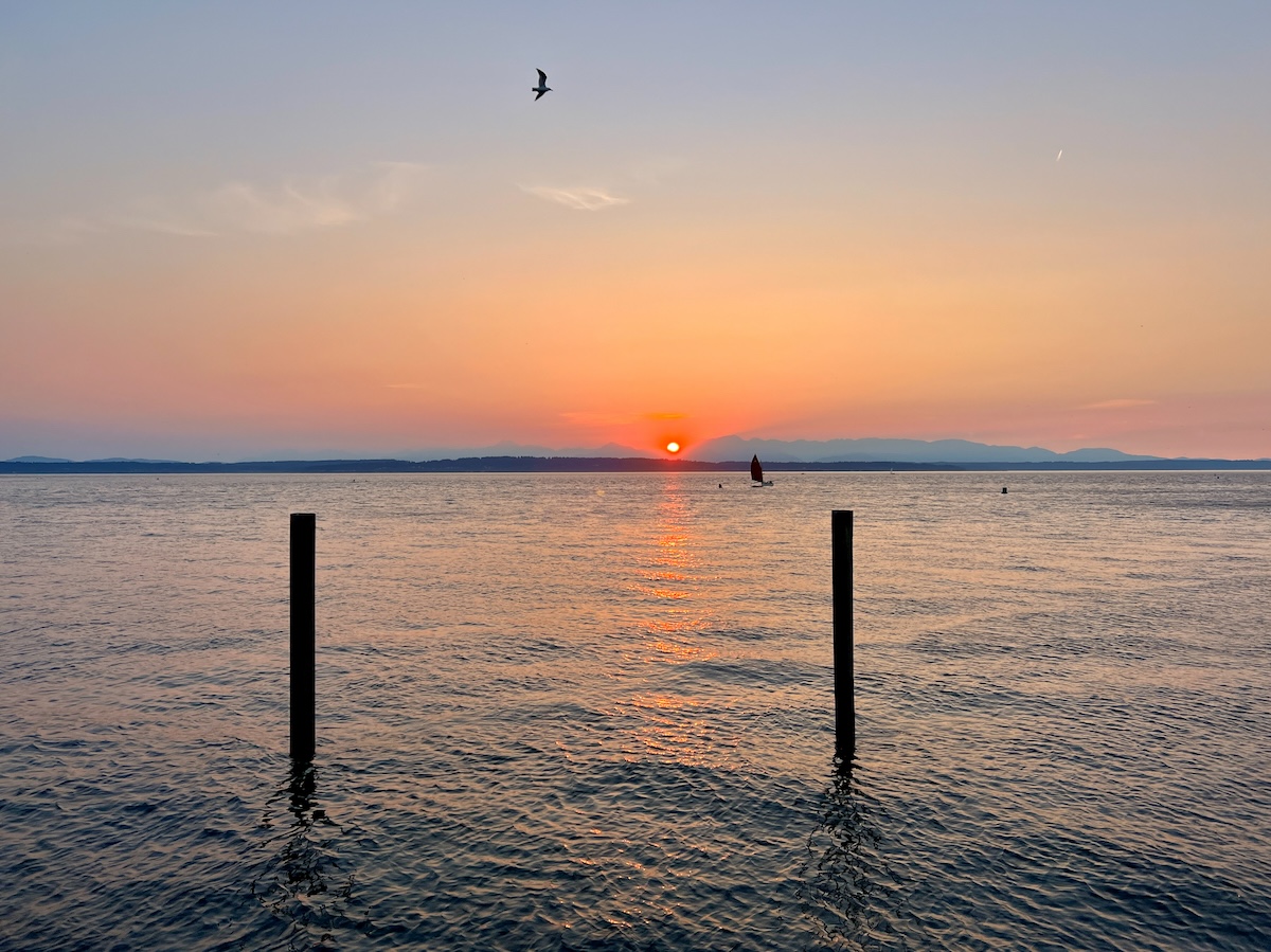 Sunset over Shilshole Bay