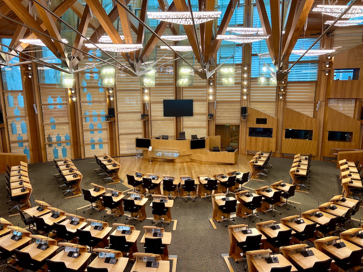 Debating chamber, Scottish Parliament