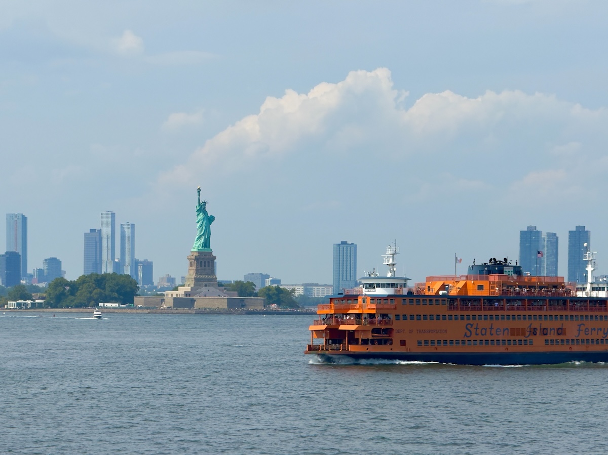 Staten Island Ferry and Statue of Liberty