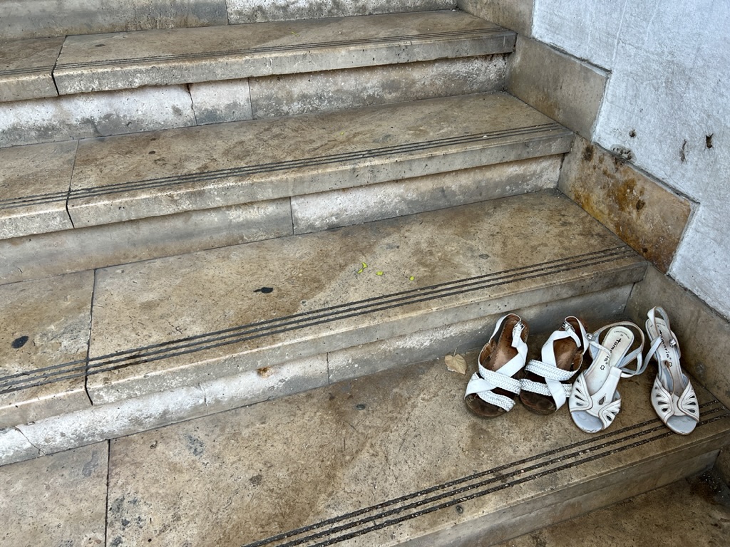 Discarded shoes