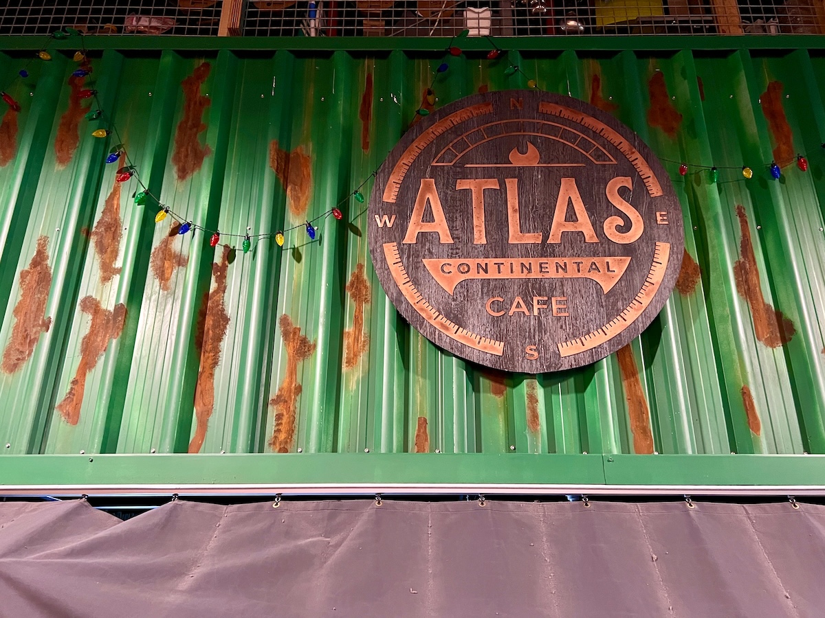 Atlas Cafe sign