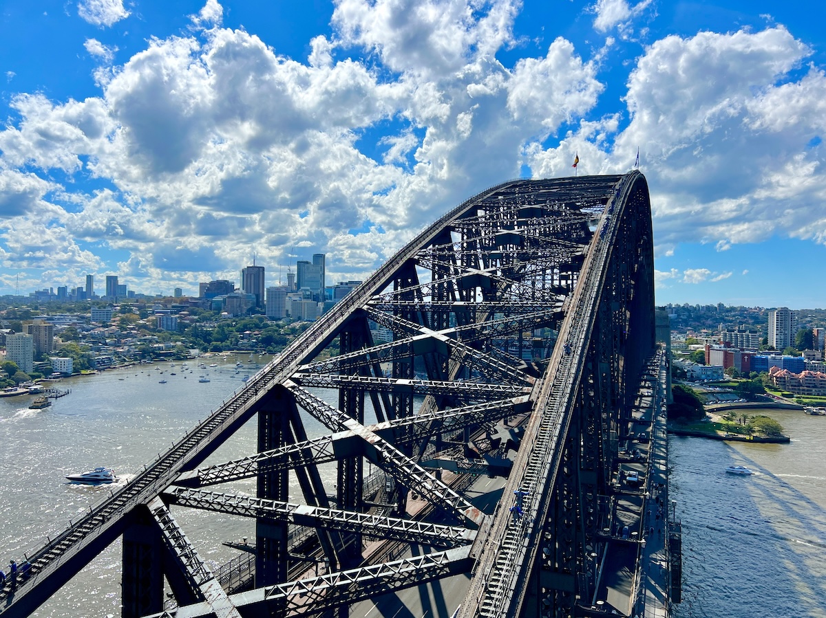 View from Sydney Harbour Bridge