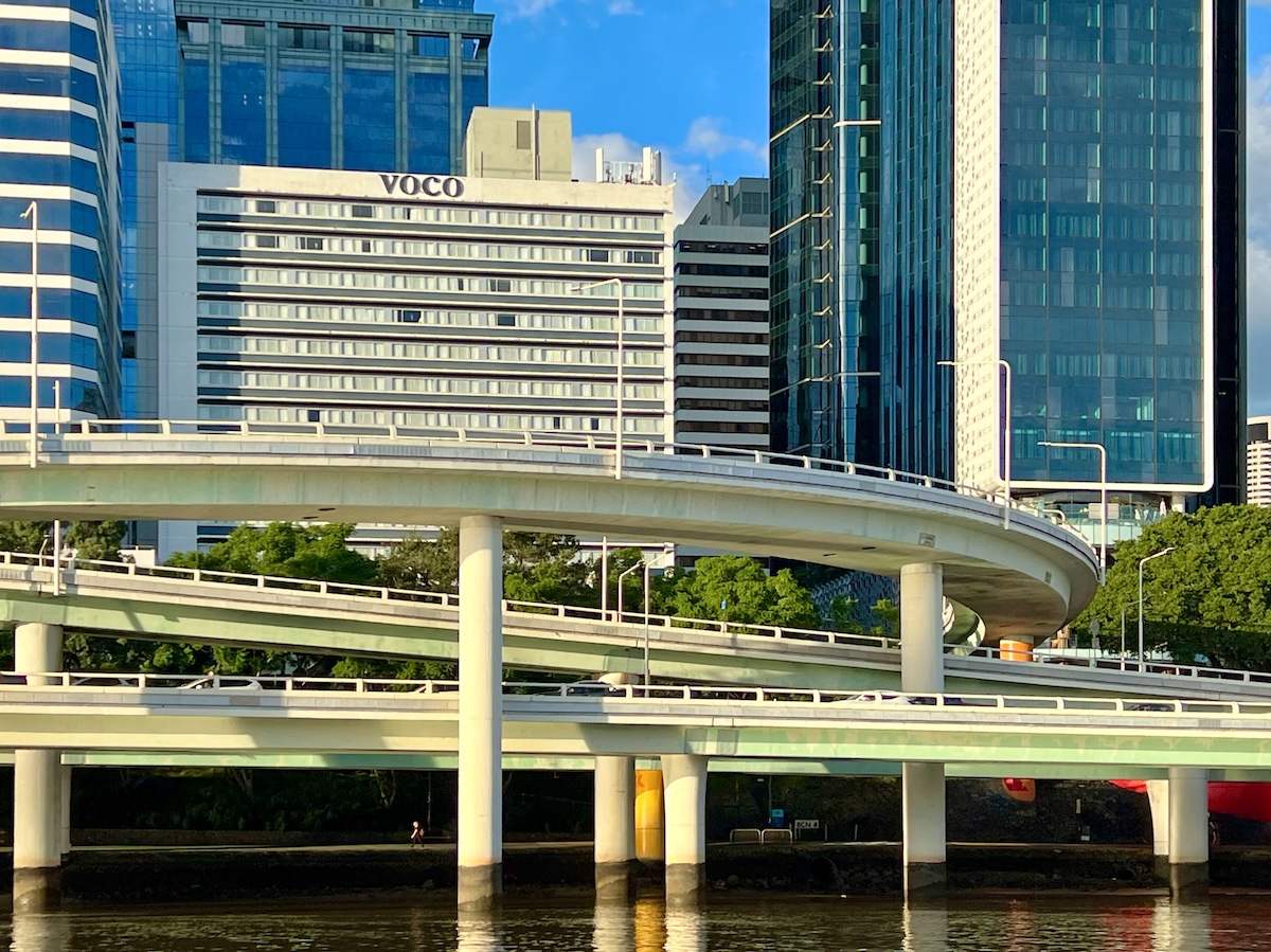 Brisbane CBD from the river