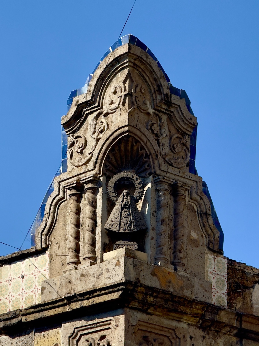 Our Lady of Zapopan in corner niche