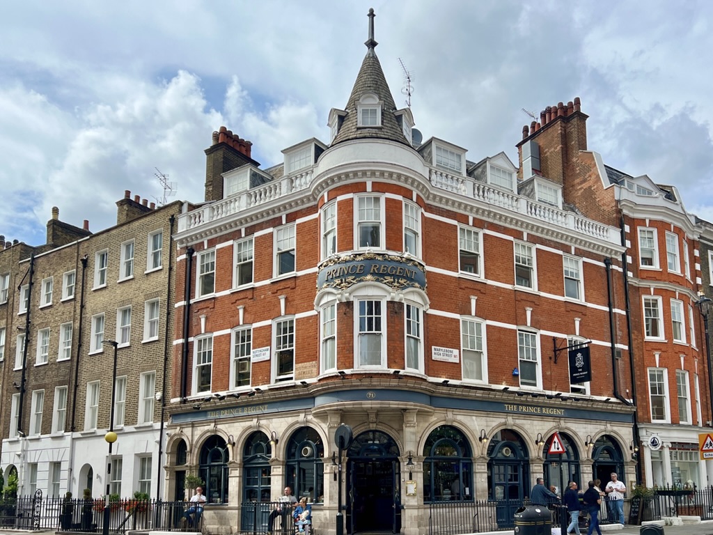 Prince Regent pub in Marylebone