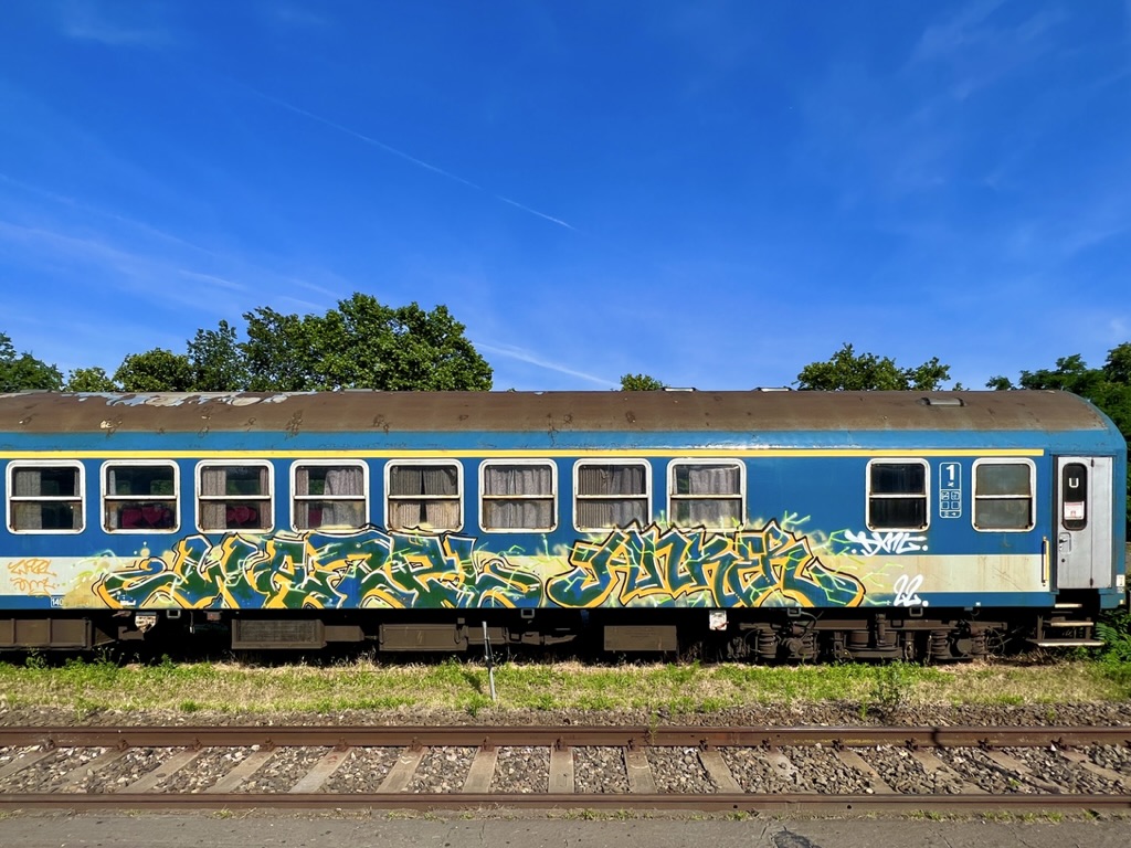 Old first-class train carriage