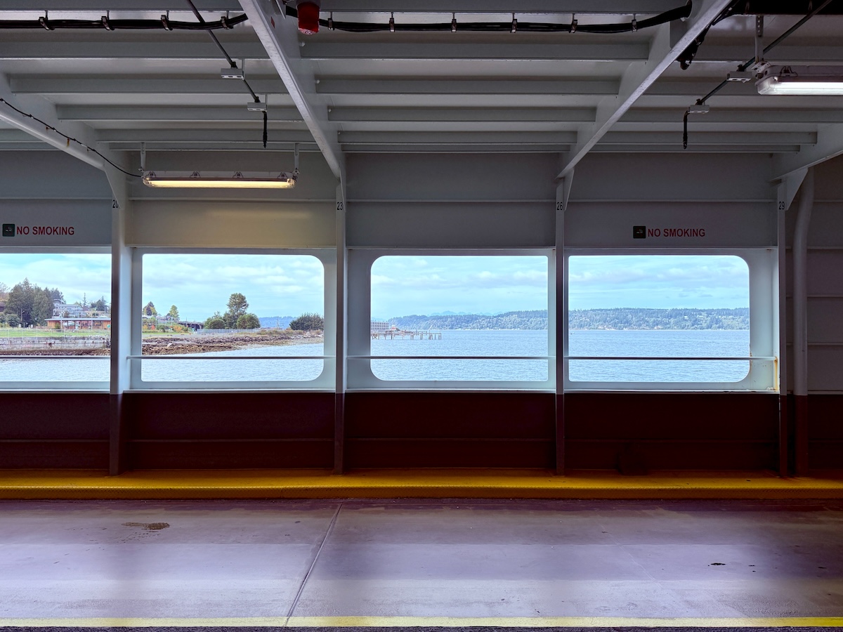 On the ferry to Whidbey Island