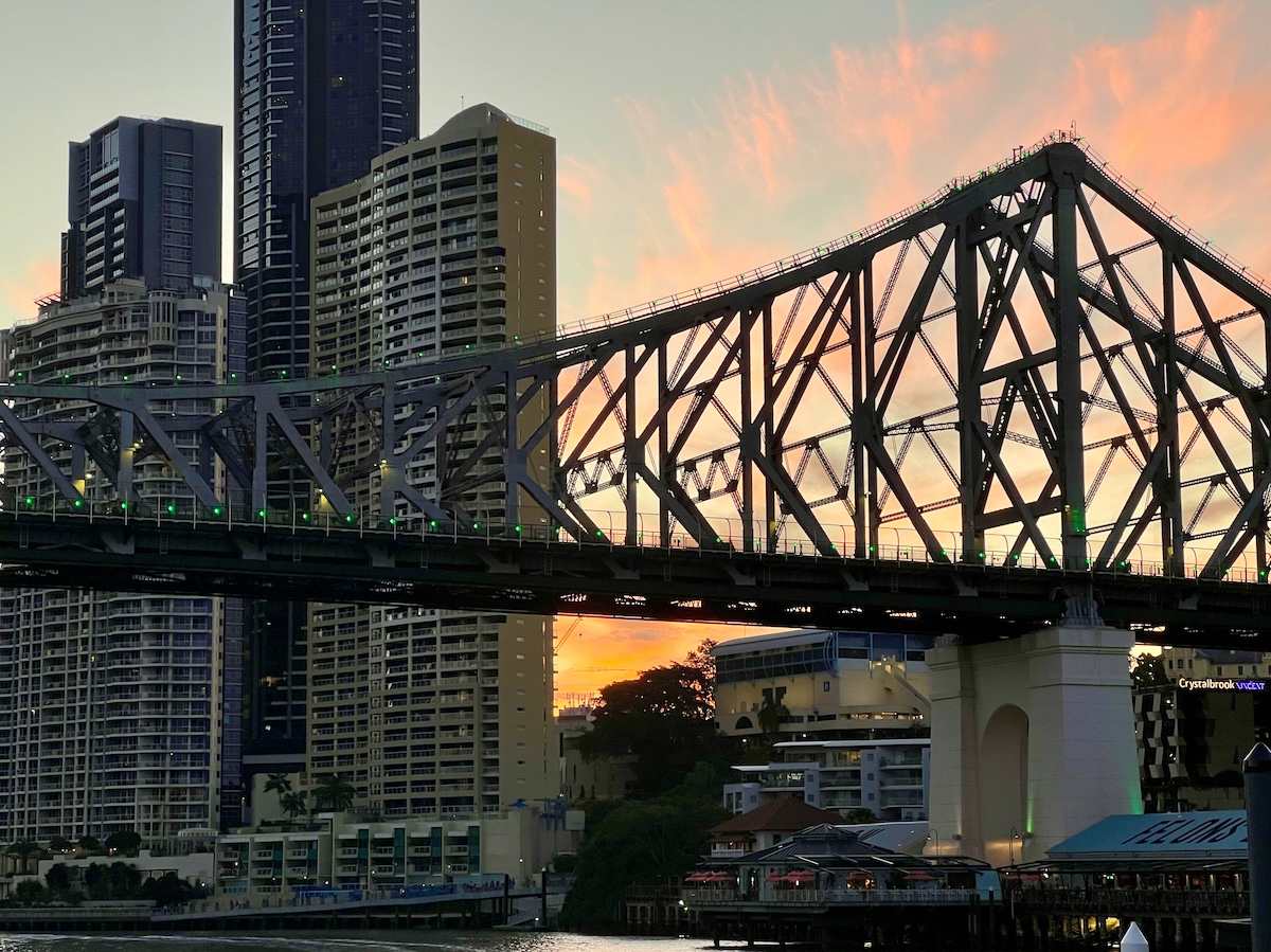 Story Bridge at sunset