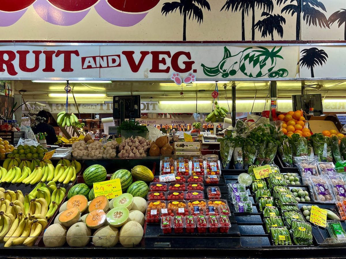 Fruit stand at Adelaide Central Market