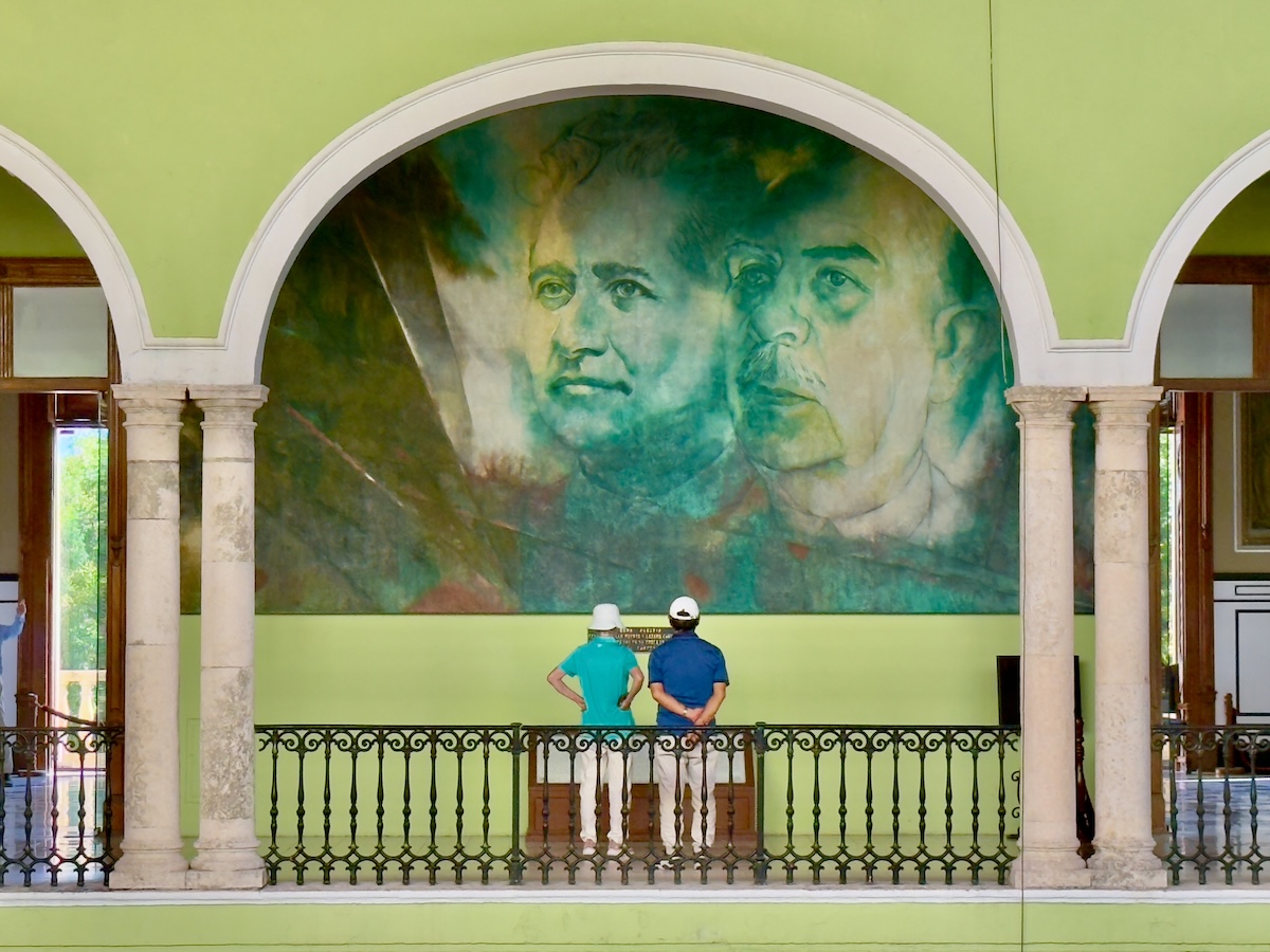 Pacheco mural in the Palacio de Gobierno