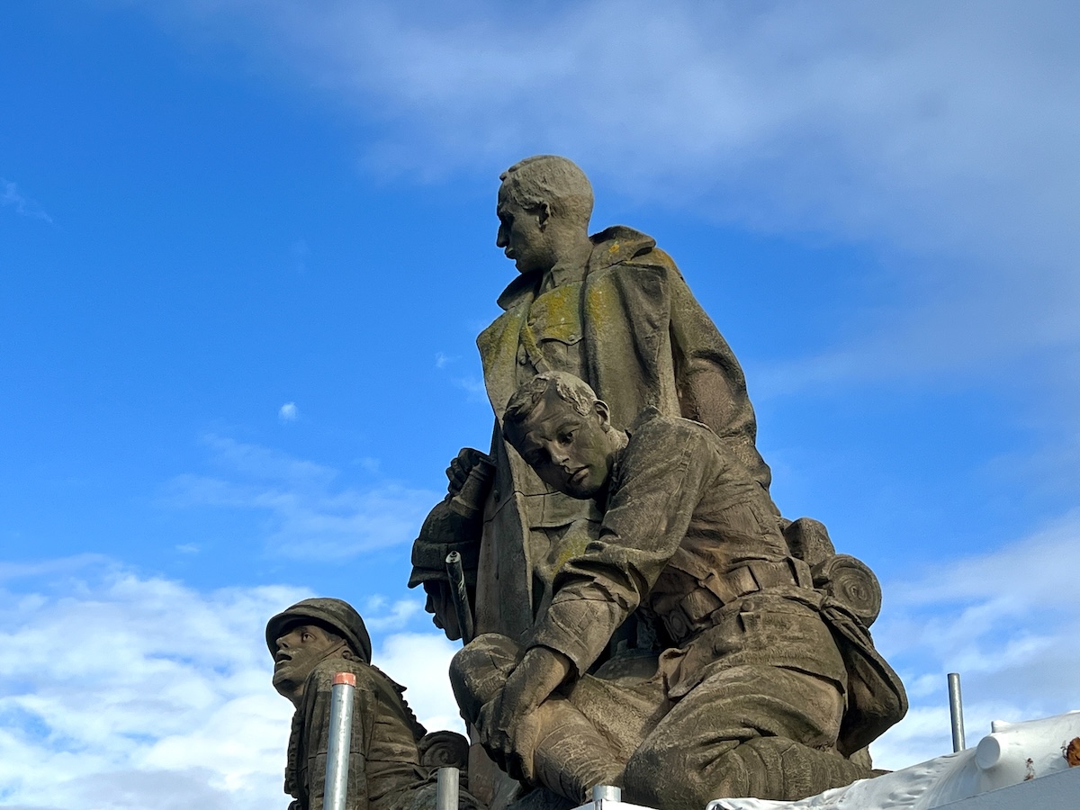 The King’s Own Scottish Borderers Memorial Monument on North Bridge