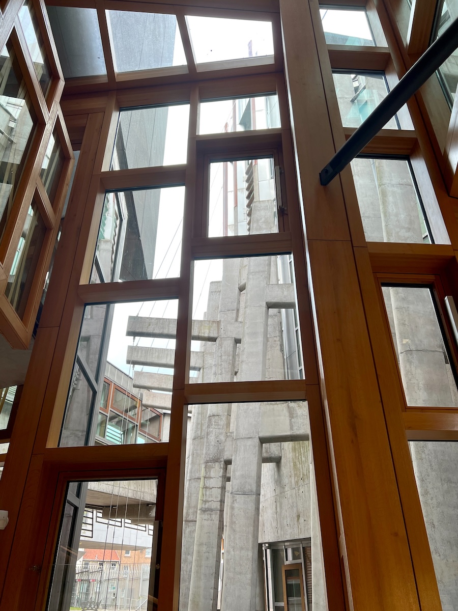 Windows at Scottish Parliament