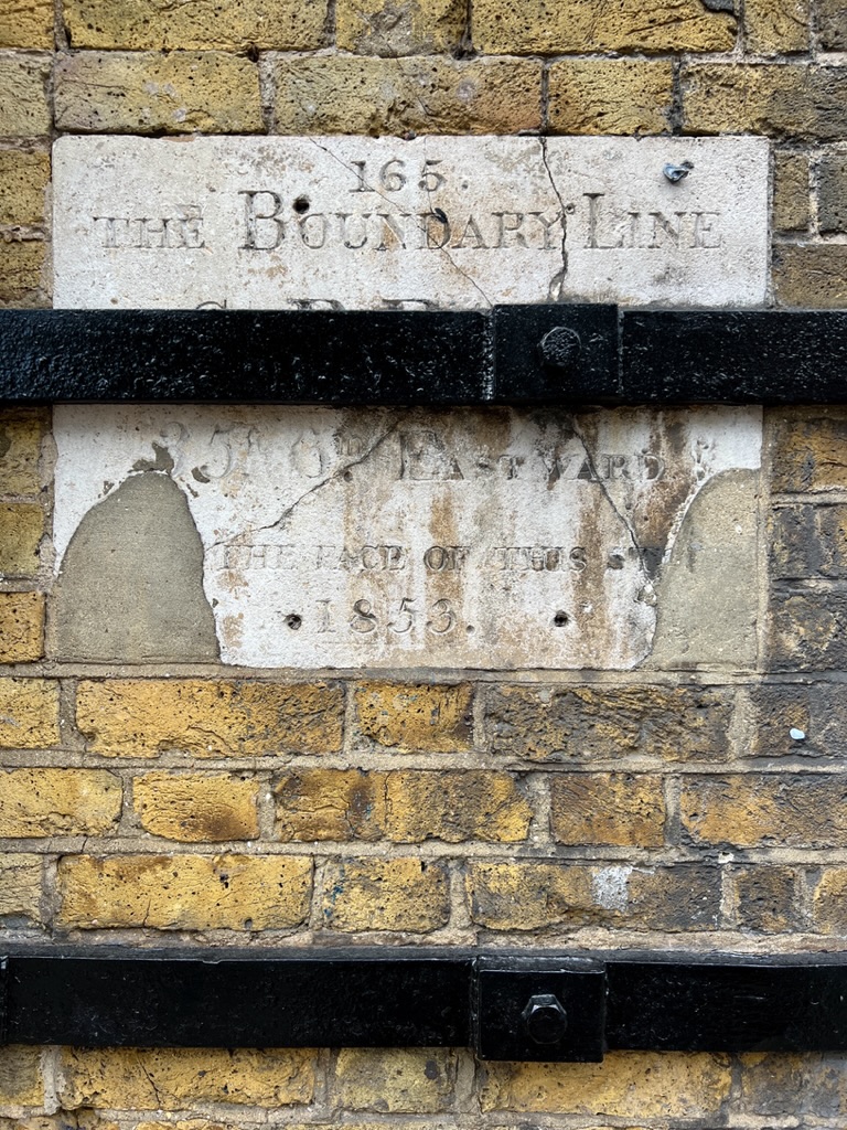 Parish boundary line marker, 1853