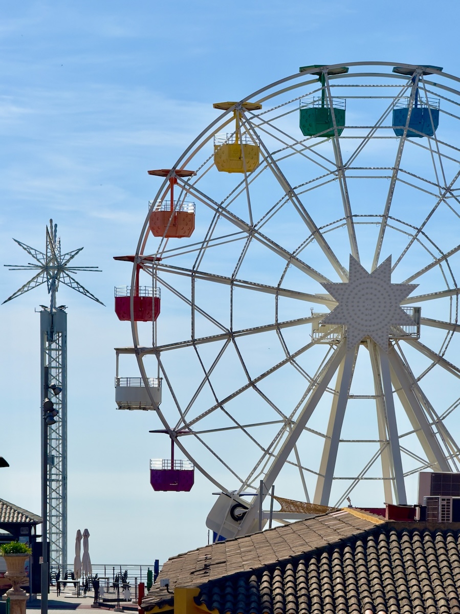 Tibidabo rides from Sagrat Cor