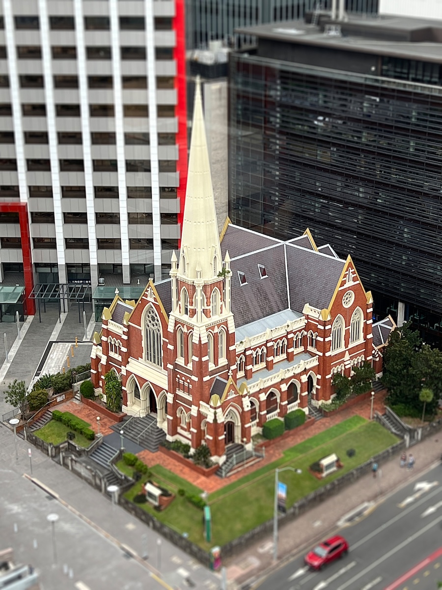 Ann Street Presbyterian Church from City Hall