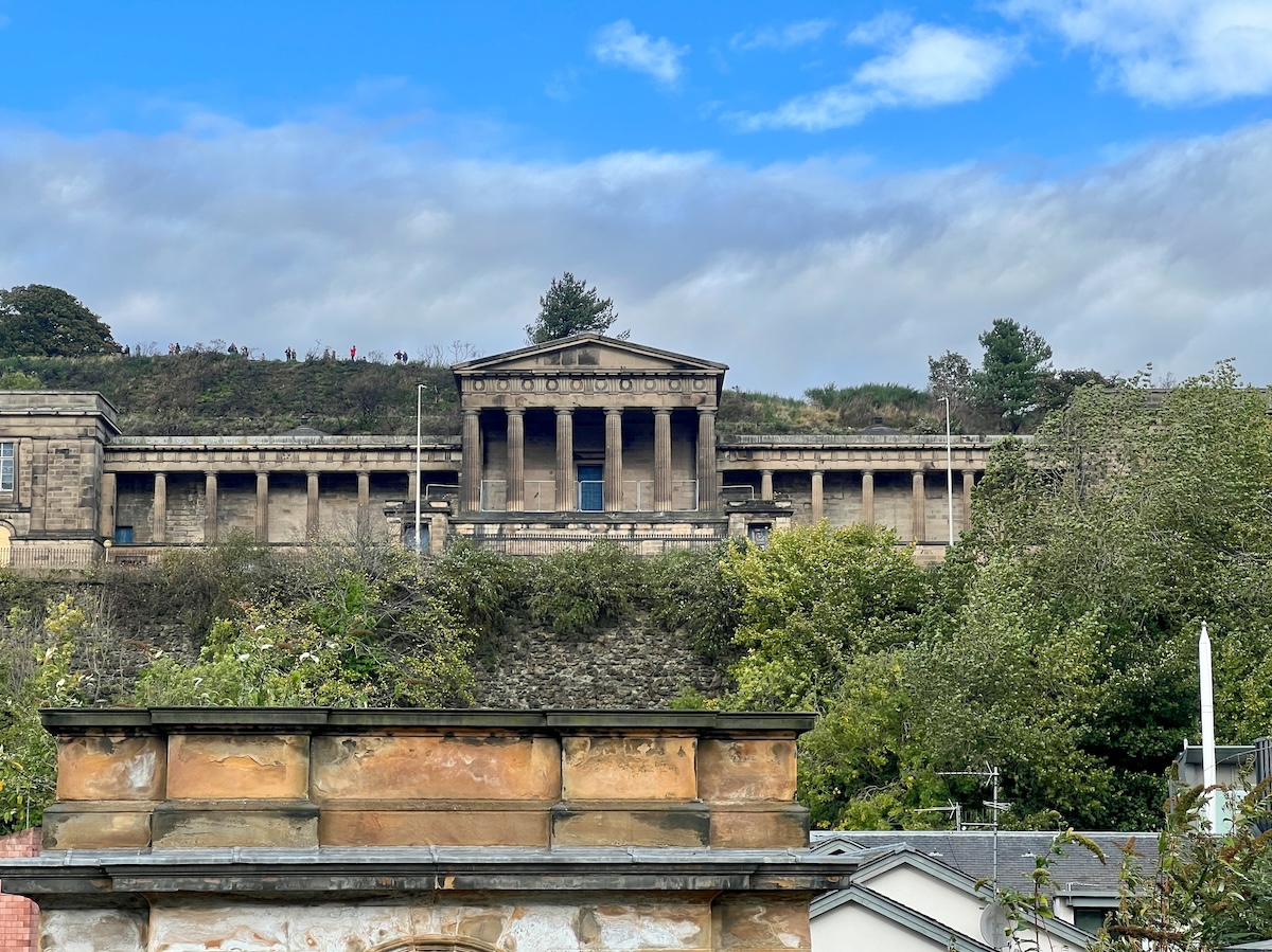 Old Royal High School from Cannongate Kirkyard